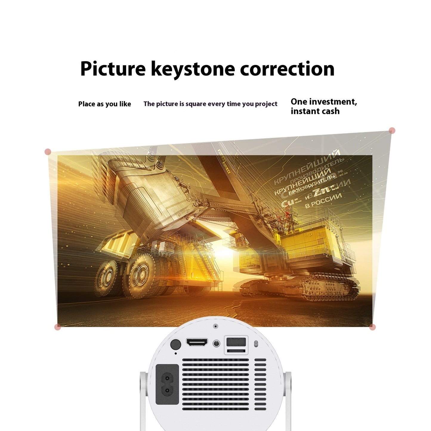 Portable Projector Small Straight Projector For Home Use